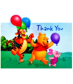 Winnie the Pooh 'Pooh's Fun Celebration' Thank You Notes w/ Envelopes (8ct)