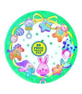 Baby Toys Baby Shower Small Paper Plates (20ct)