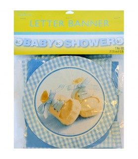 Baby Shower Boy Shoes Letter Banner (10ft)