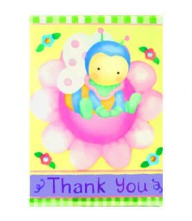 Baby Shower 'Snuggle Bugs' Thank You Notes w/ Envelopes (8ct)