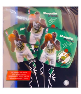 NBA Shaquille O'Neal Boston Celtics Foil Mylar Balloons (3ct)