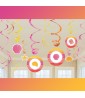 Summer Shells Hanging Swirl Decorations (12pc)