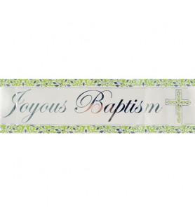 Religious 'Joyous Baptism' Folded Banner (12ft)