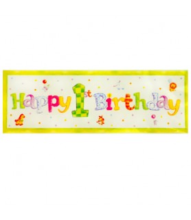 'My 1st Birthday' Teddy Bear Giant Party Banner (1ct)