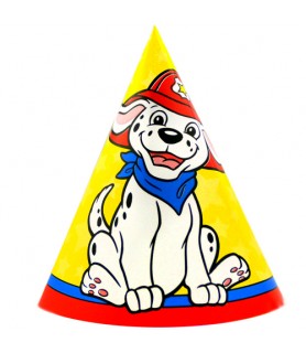 Rescue Vehicles 'Dalmatian Station' Cone Hats (8ct)