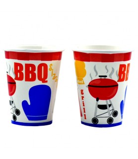 Backyard BBQ 9oz Paper Cups (8ct)