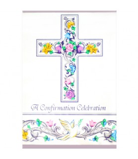 Confirmation 'Religious Scroll' Invitations w/ Envelopes (8ct)