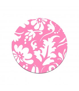 Pink Paisley Flowers Small Paper Plates (12ct)