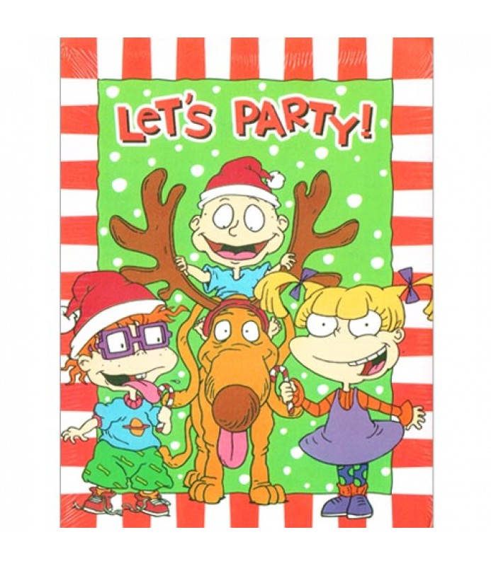 Rugrats Christmas Invitations w/ Envelopes (8ct)