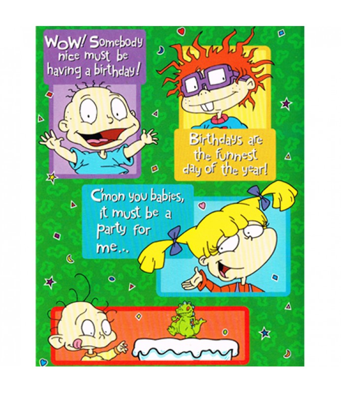 Rugrats Group Greeting Card w/ Envelope (1ct)