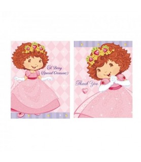 Strawberry Shortcake 'Berry Princess' Invitations and Thank You Notes w/ Env. (8ct ea.)