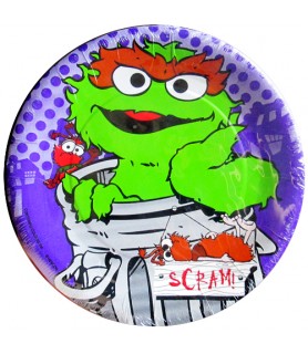 Sesame Street Vintage 1998 'Elmo in Grouchland' Oscar Small Paper Plate (8ct)