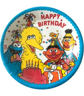 Sesame Street Vintage 'Big Bird Birthday' Small Paper Plates (8ct)