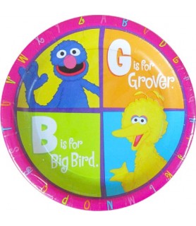 Sesame Street 'P is for Party' Small Paper Plates (8ct)
