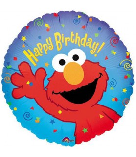 Sesame Street Happy Birthday Elmo Foil Mylar Balloon (1ct)