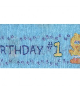 Sesame Street Beginnings 1st Birthday Crepe Paper Streamer (30ft)