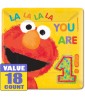 Sesame Street 1st Birthday Large Square Paper Plates (18ct)