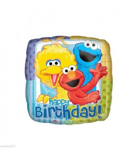 Sesame Street Happy Birthday Foil Mylar Balloon (1ct)