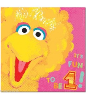 Sesame Street Big Bird 1st Birthday Lunch Napkins (36ct)