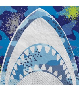 Shark Birthday Party Lunch Napkins (16ct)