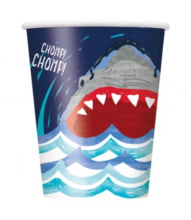 Shark Party 9oz Paper Cups (8ct)