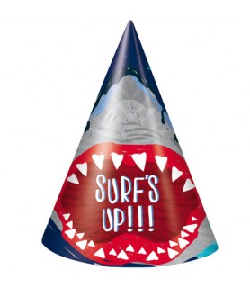 Shark Party Cone Hats (8ct)