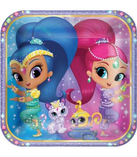 Shimmer and Shine Large Square Paper Plates (8ct)