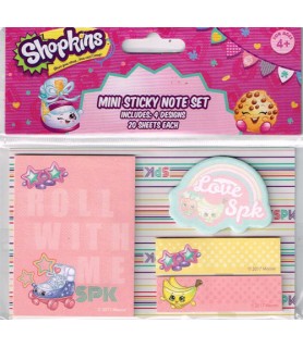 Shopkins Mini Sticky Note Set / Favors (1ct)