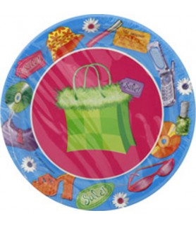 Shopping Spree Large Paper Plates (8ct)