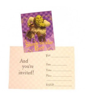 Shrek the Third Invitations w/ Envelopes (8ct)
