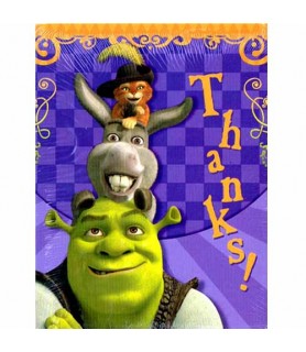 Shrek the Third Thank You Notes w/ Env. (8ct)