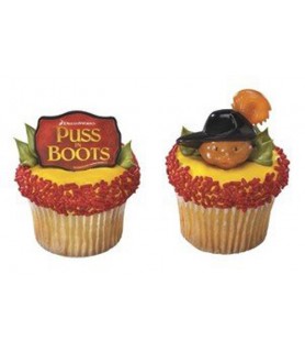 Puss in Boots Cupcake Rings / Favors (12pc)
