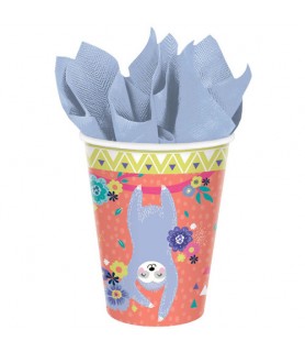Sloth Birthday 9oz Paper Cups (8ct)