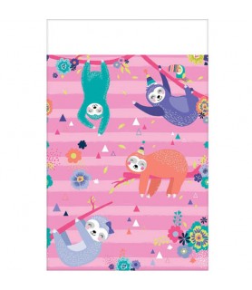 Sloth Birthday Paper Table Cover (1ct)