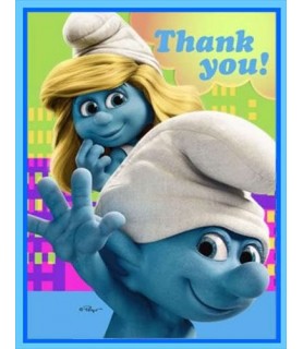 Smurfs Thank You Notes w/ Env. (8ct)