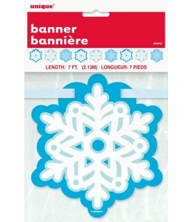 Shimmer Snowflakes Cutout Ribbon Banner (1ct)