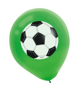 Soccer 'Goal Getter' Latex Balloons (5ct)