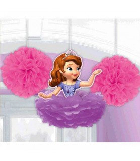 Sofia the First Fluffy Decorations (3pc)