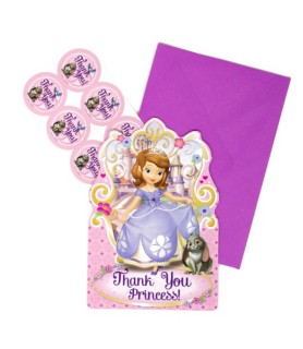 Sofia the First Thank You Note Set w/ Envelopes (8ct)