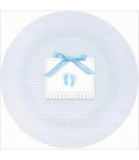 Soft Blue Small Paper Plates (8ct)