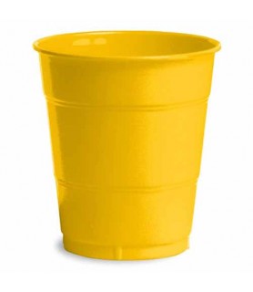 Yellow School Bus 12oz Plastic Cups (20ct) toc