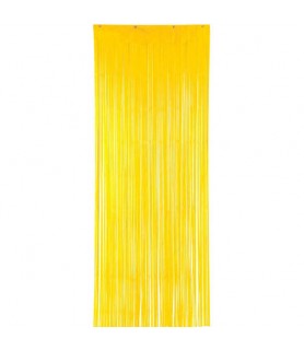 Yellow Plastic Door Curtain (1ct)