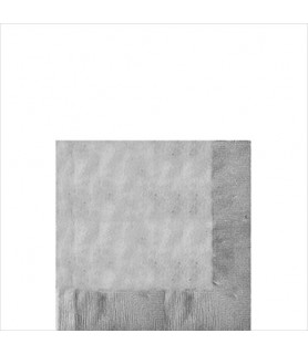 Silver 3-ply Small Napkins (50ct)