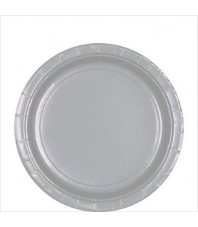 Silver Large Paper Plates (20ct)