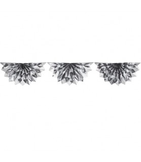 Silver Foil Bunting Garland (1ct)