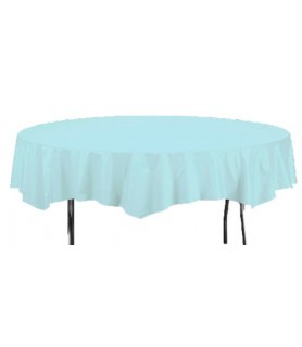 Blue Pastel Round Plastic Table Cover (1ct) toc