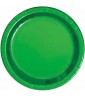 Green Shiny Metallic Large Paper Plates (8ct)