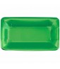 Green Shiny Metallic Rectangular Appetizer Plates (8ct)