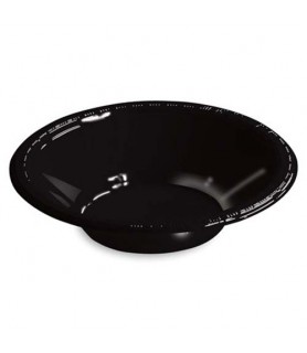 Black 20oz Plastic Bowls (20ct) toc