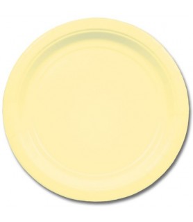 Cream Small Paper Plates (24ct)